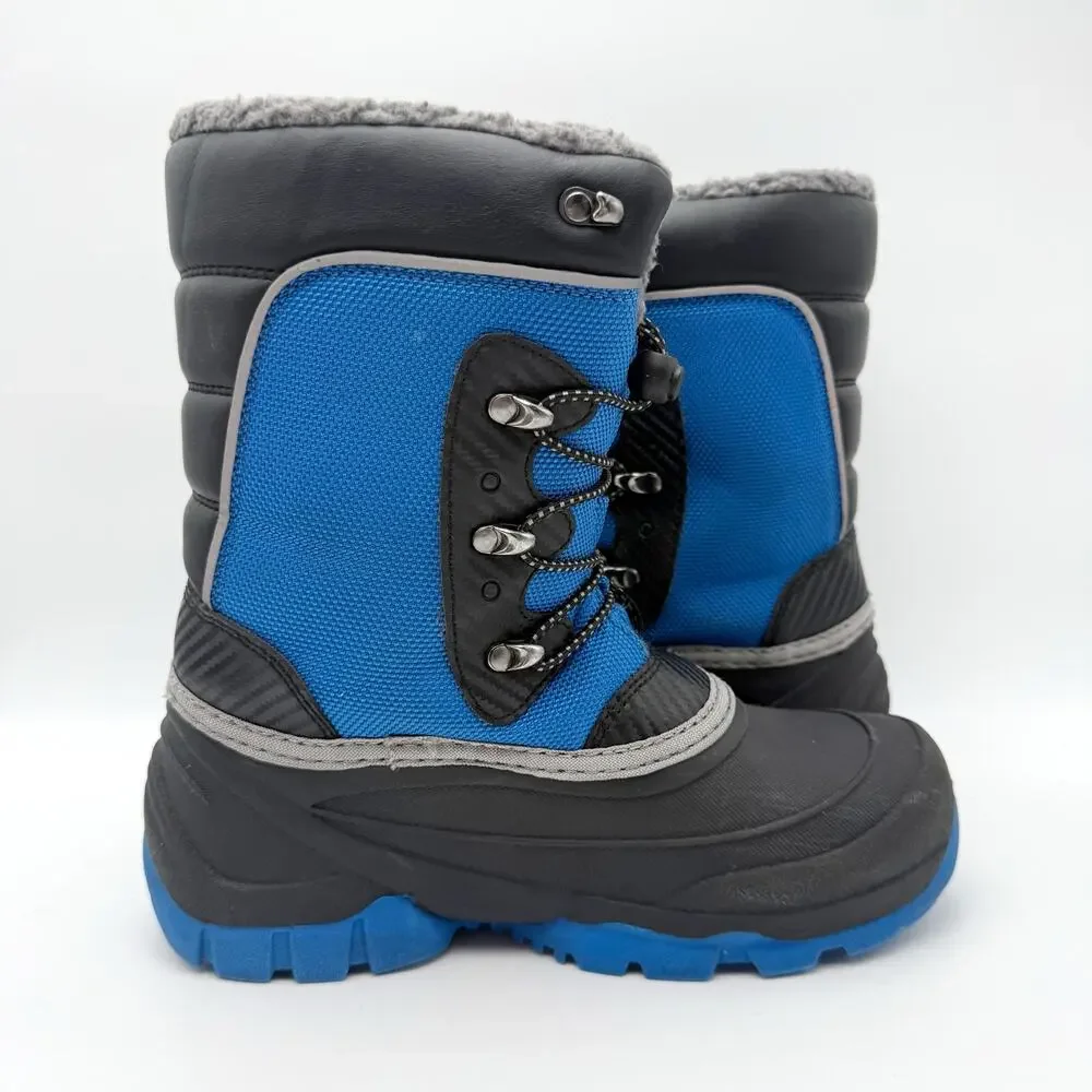 Kamik Kids Luke 3 Snow Boots US 5 EU 37 Blue Waterproof Insulated EUC